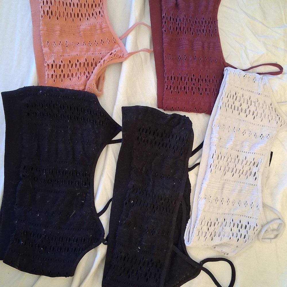 Set of 5  Bralettes in Various Colors $10 Each